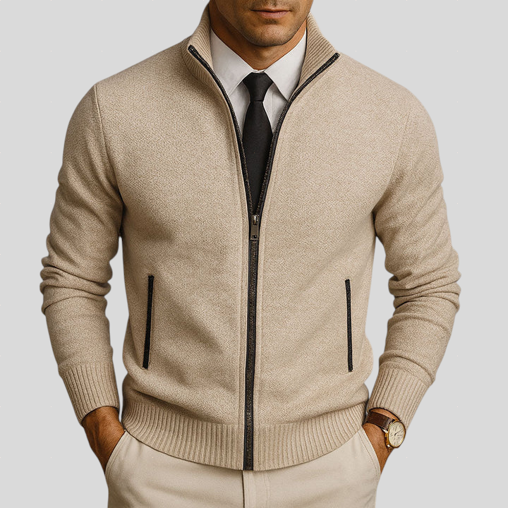 RAVINO ZIP-UP CARDIGAN