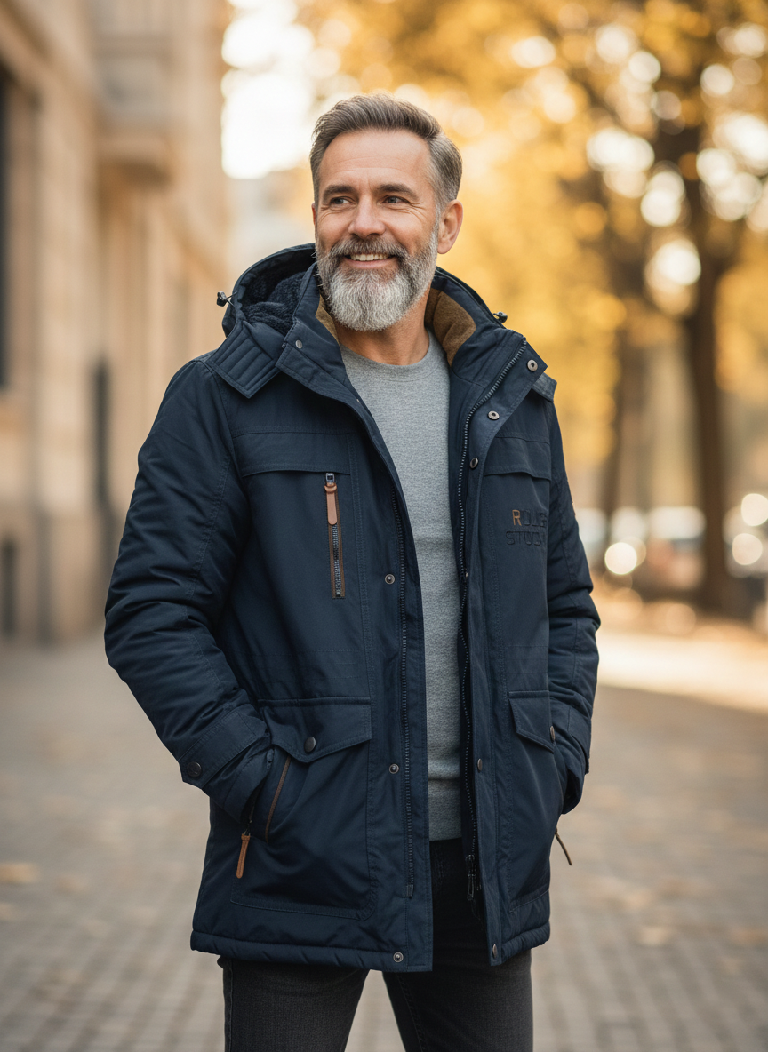 Adrian | Fleece-Lined Winter Jacket