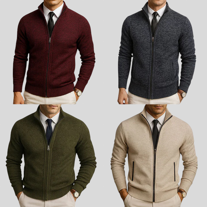RAVINO ZIP-UP CARDIGAN